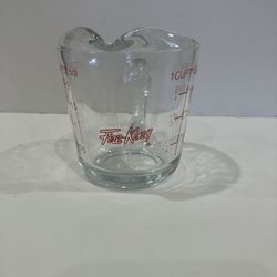 Vintage Fire King 1 Cup Glass Measuring Cup 