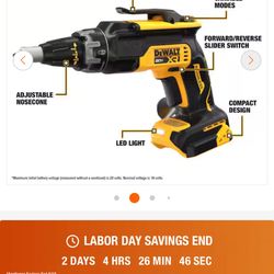 Dewalt xR Drywall Screw Gun 