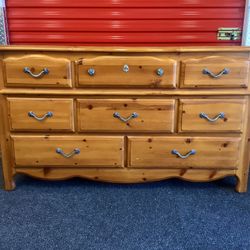 Wood Dresser With Mirror - Will Deliver