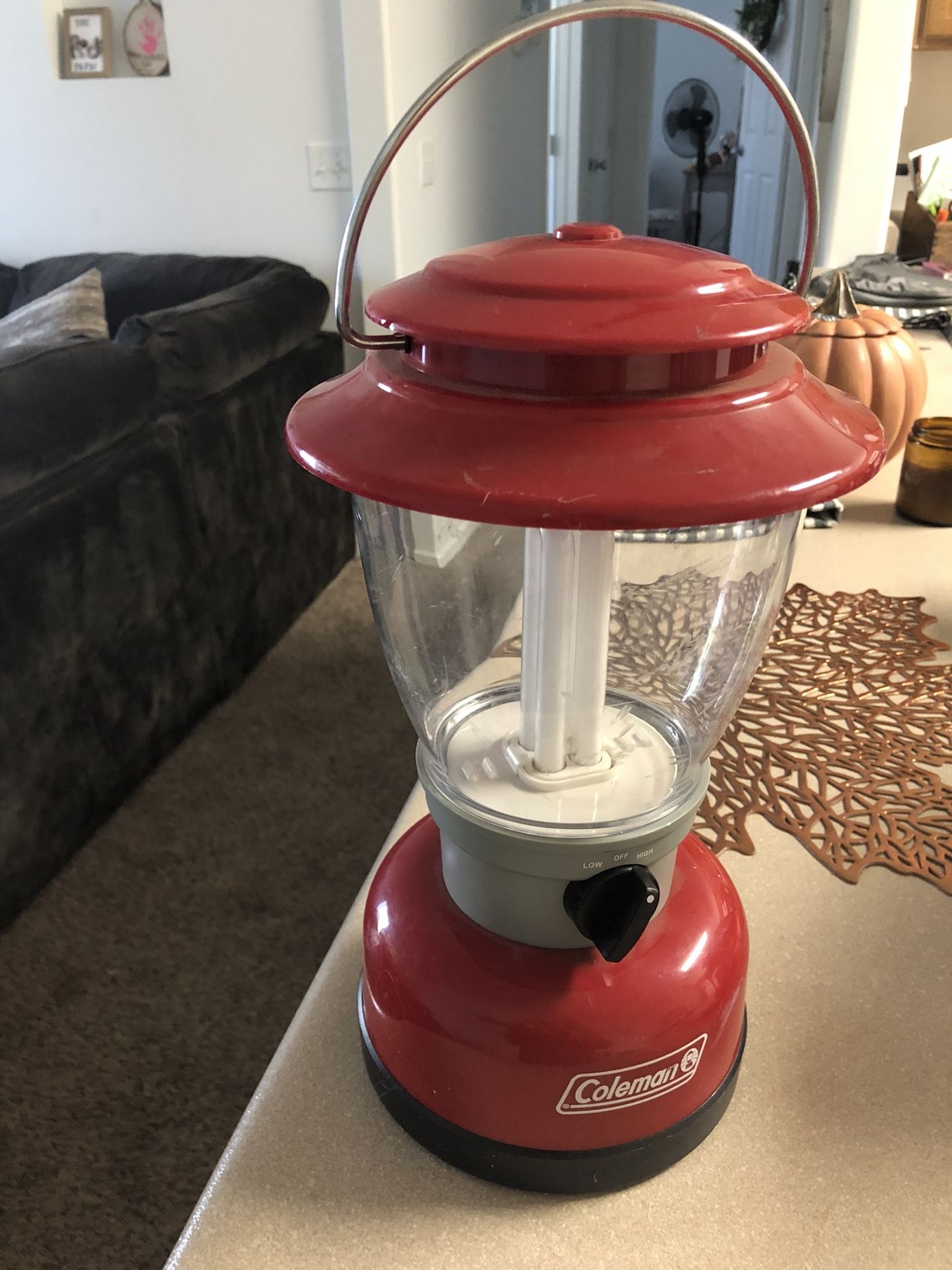 Coleman camping lantern