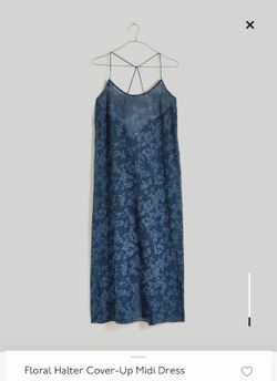 Madewell Floral Halter Cover-Up Midi Dress