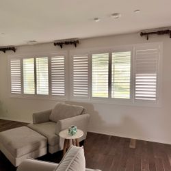 Handcrafted Solid Wood Shutters - Custom Fit Interior Window Coverings & Closet Doors - Free In Home Estimates & Quick Quotes (Persianas de Madera)