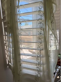 Rory Embroidered Chiffon Window Panels (2)