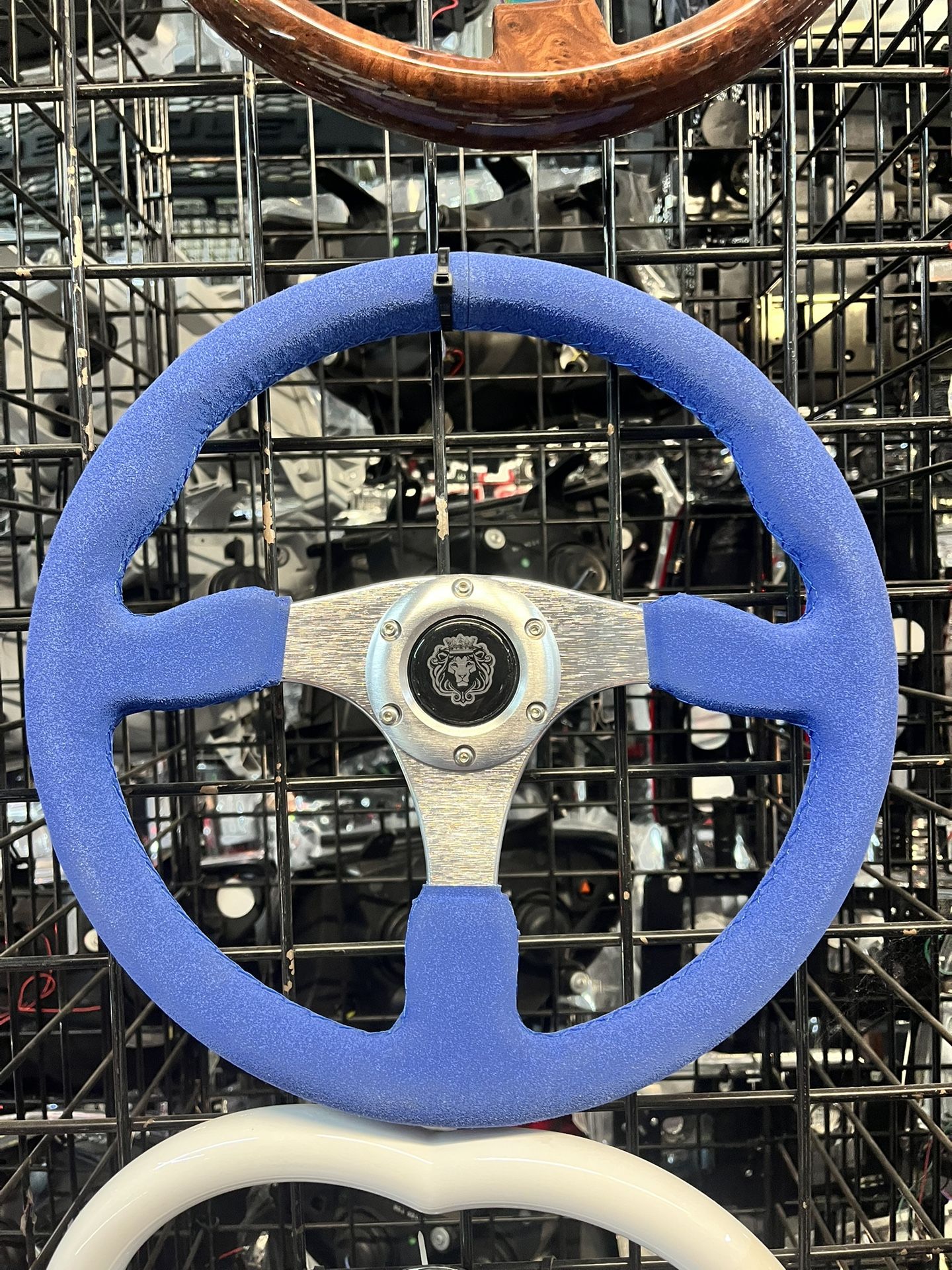 Universal Blue Swade Steering Wheel