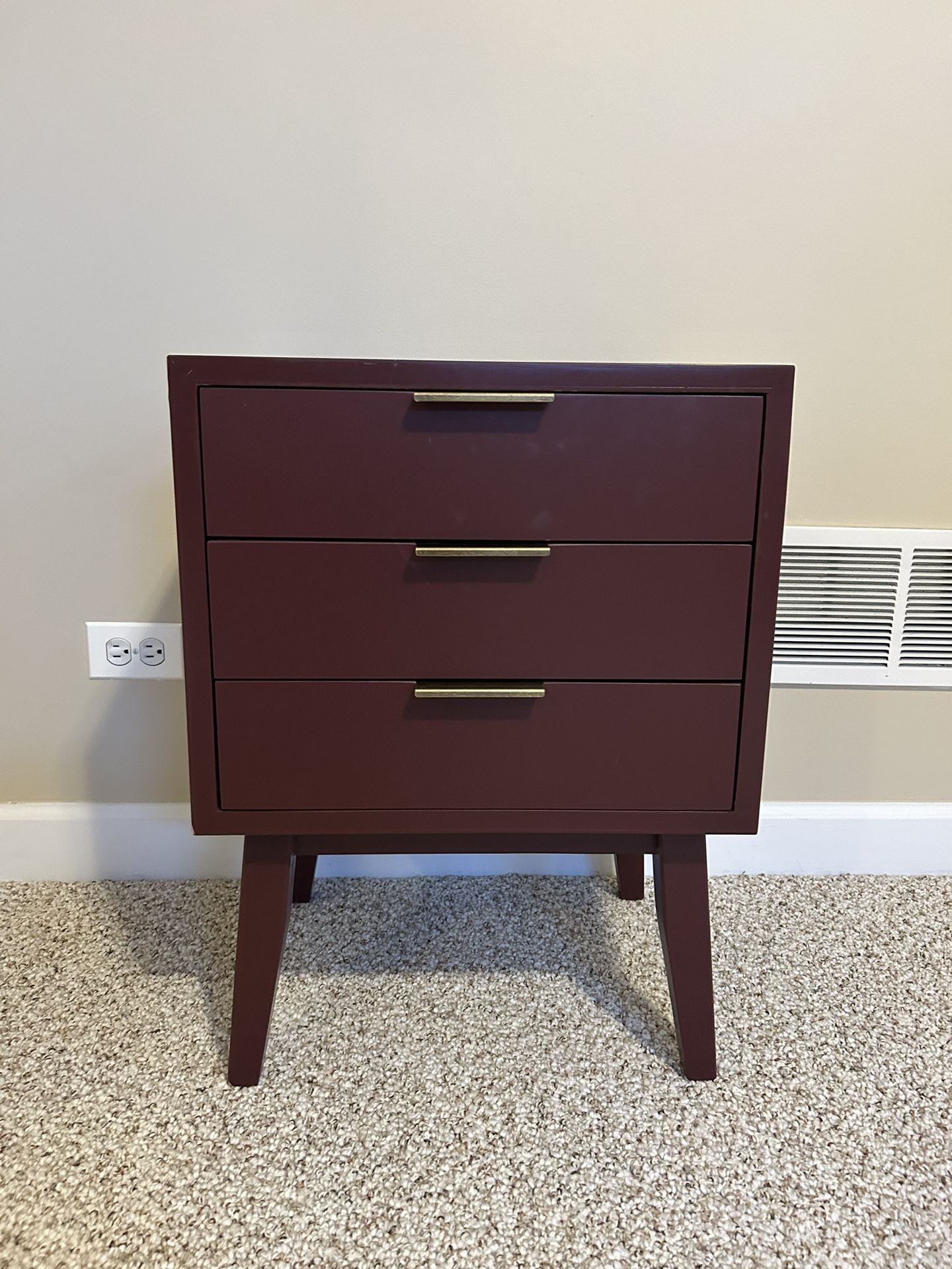 Maroon Side table 