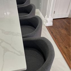 Fabric Upholstered Bar Stool Kitchen Island 