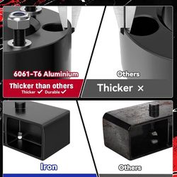 3" Front and 2" Rear Leveling Lift Kit for 2007-2024 Silverado 1500 Sierra 1500 2WD/4WD,3"+2" Strut Spacers Raise Your Vehicle 2007-2024 Silverado