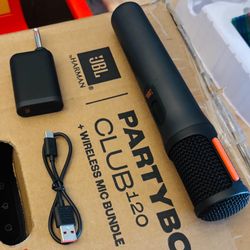 JBL Wireless Microphone Kit Dual Channel Receiver & 1 Microphone, Clear Audio, Karaoke, DJs & Events