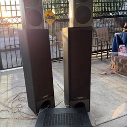 Surround System With Receiver And 4 Speakers 