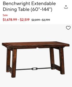 Pottery barn table