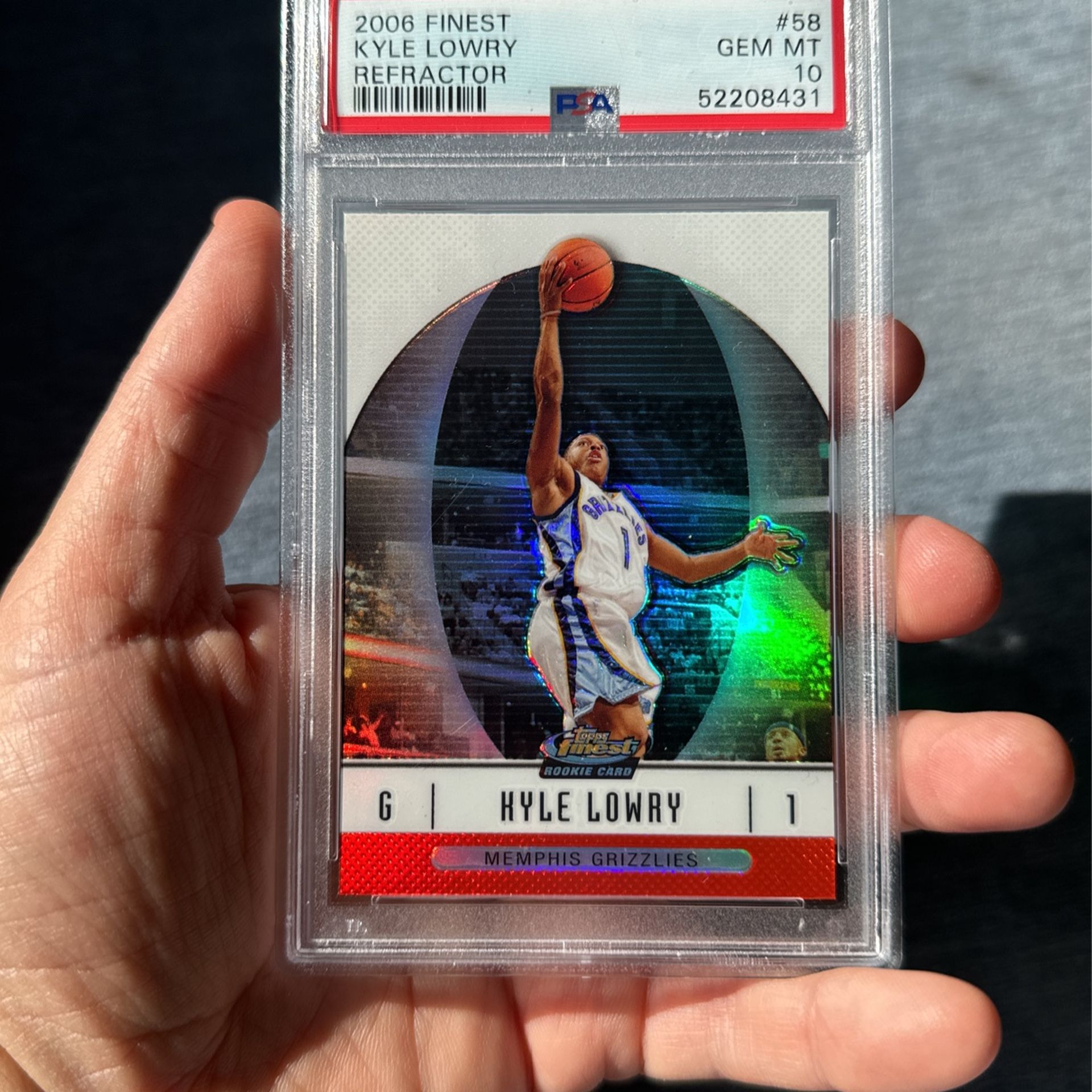 Kyle Lowry Finest Refractor Rookie Psa 10