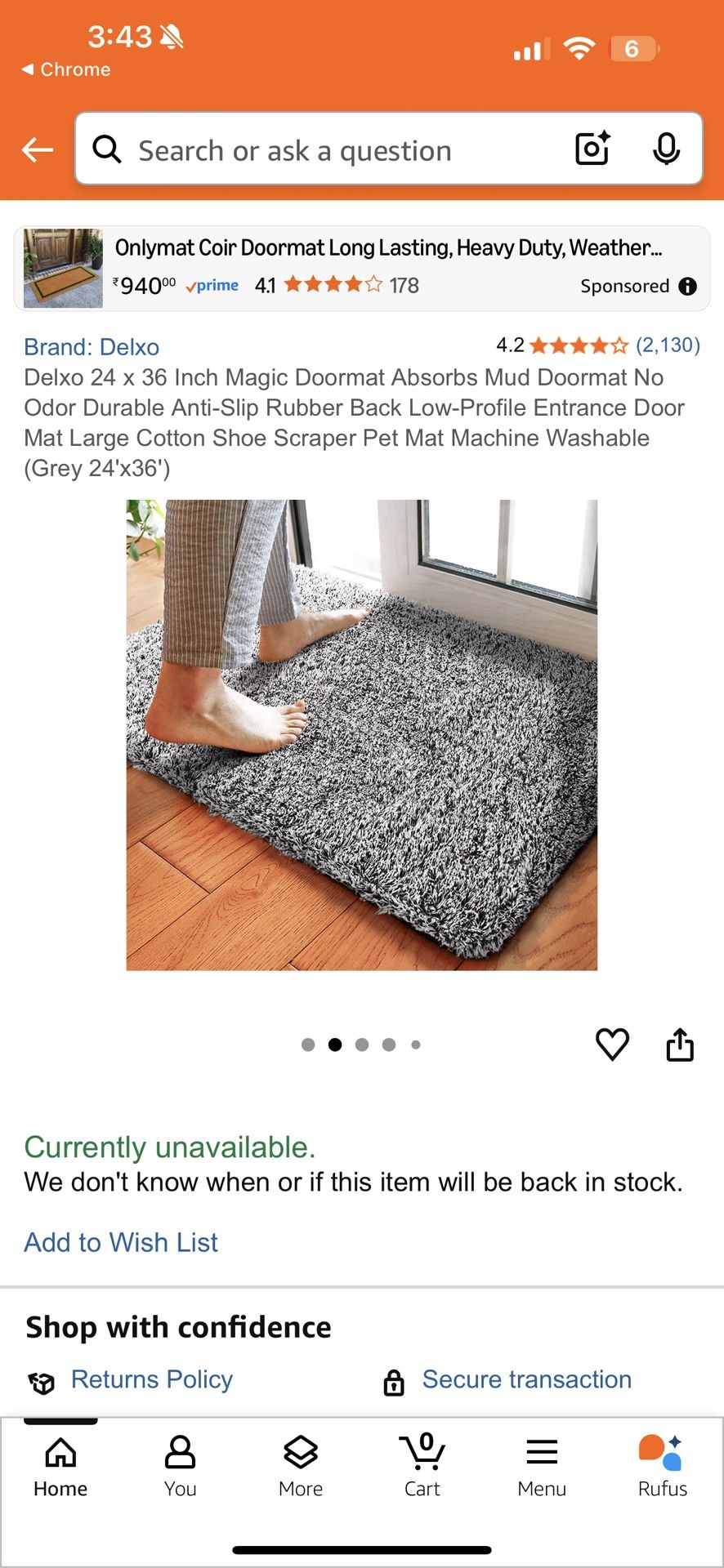 delxo 24x36 magic carpet