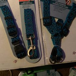 Dog Harness Collar Leash Set 