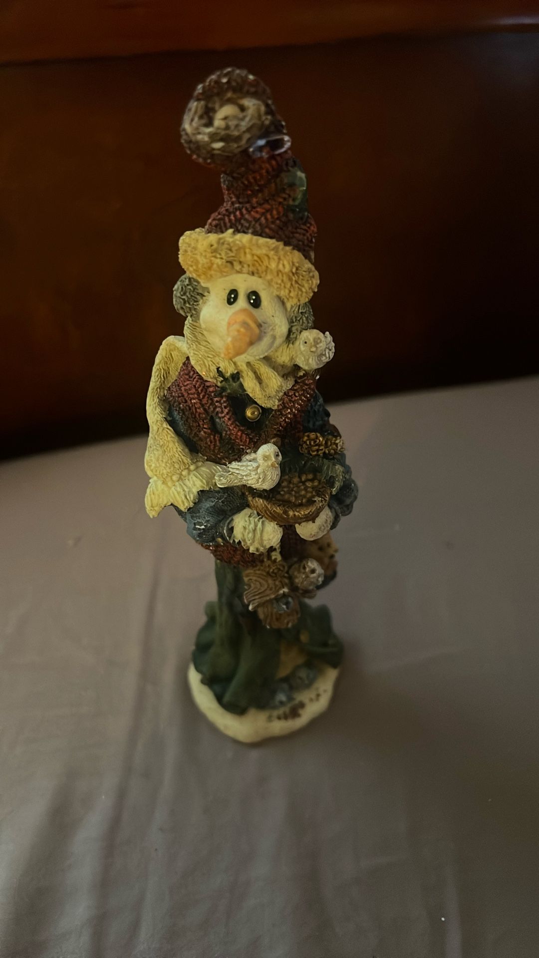 "Robin the Snowbird Lover" figurine, style #2816 Boyds Bears Folkstone Collection