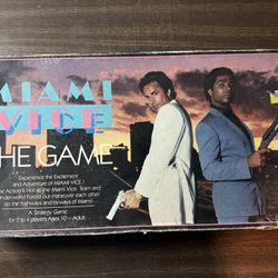 Miami Vice The Board Game Tubbs Crockett TV Don Johnson Universal 1984 Complete