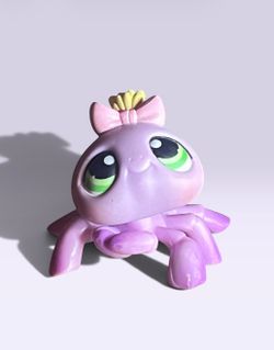 littlest Pet Shop (LPS) #136 Spider 2007 bjs Exclusive Authentic