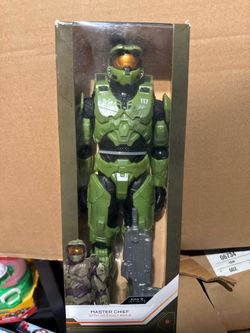 HALO MASTER CHIEF W/ ASSUALT RIFLE- NEW