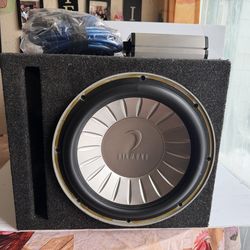 Amazing Must hear setup 12"Diamond audio m5 in ported box JL audio 500.1d amp and wires