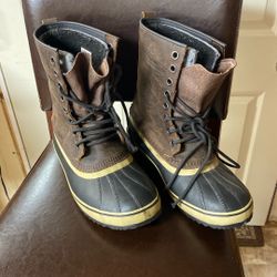 Sorel Men’s Leather Boots  9.5