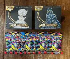 Mega Evolutions Elite Trainer Box (ETB Lucario & Gardevoir), Sleeved Booster Packs, Booster Bundle