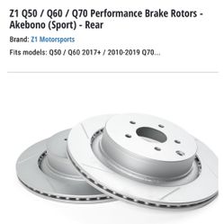 Z1 Q50 Performance Rotors