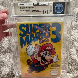 Super Mario Bros 3 Nes New Sealed Wata 5.5 B Rev A