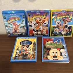 Disney Blu Ray Movies Set #2