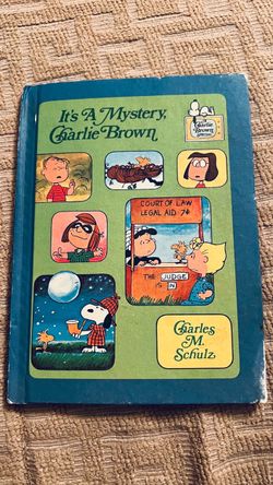 It's A Mystery Charlie Brown 1975 Charles Schulz Vintage Peanuts Hardcover