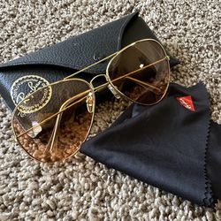 Gold frame Ray-Ban Sunglasses