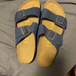 Navy Blue Birkenstocks Size 10