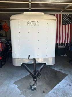 2006 WHITE INTERSTATE 5x8 SINGLE-AXLE BOX TRAILER