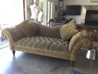 Tufted sofa chaise couch