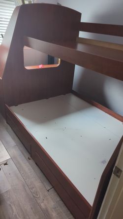 Bunk bed  with storage and desk