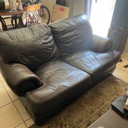 Chocolate Leather Couches 50 For Both 