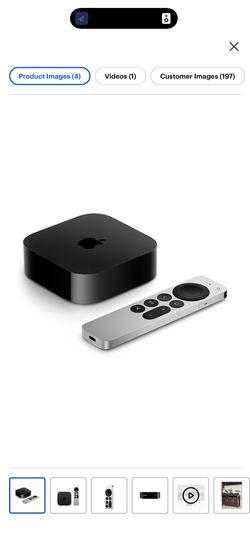 Apple TV 4K 64GB Model A2169 Used