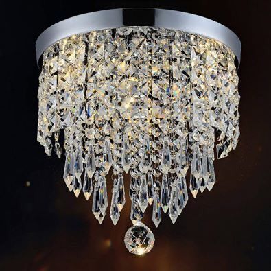 New Gorgeous Chrome Chandelier Modern Home Decor Light Ceiling Lamp