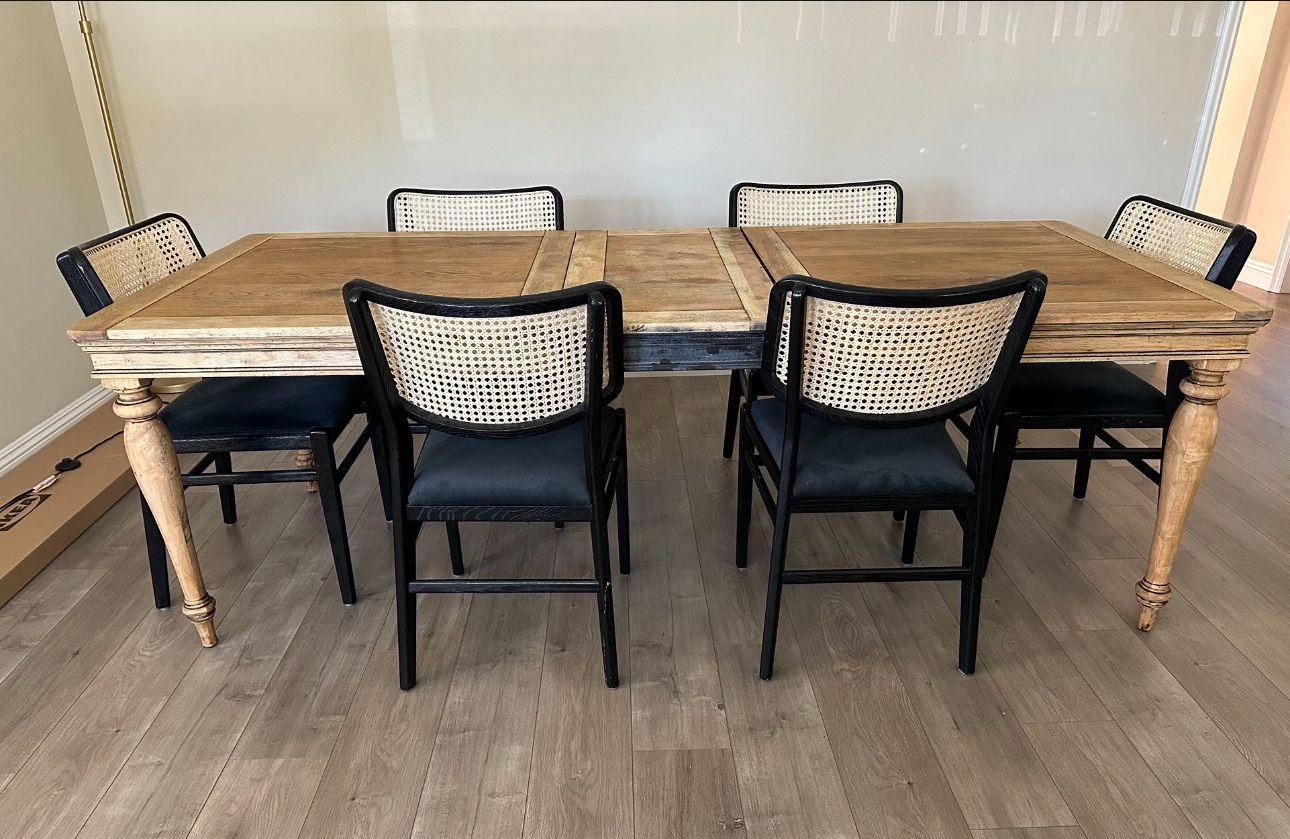 6 Dining chairs 