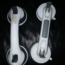 Barely  Used Bath Suction Grab Bars