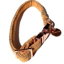 DOGWONG Check Plaid dog collar, Size M (New)