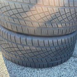 265 40 21 Continental Set of 2 Used