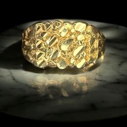 10kt Gold Nugget Ring 