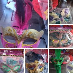 Mardi Gras New Year's Masks