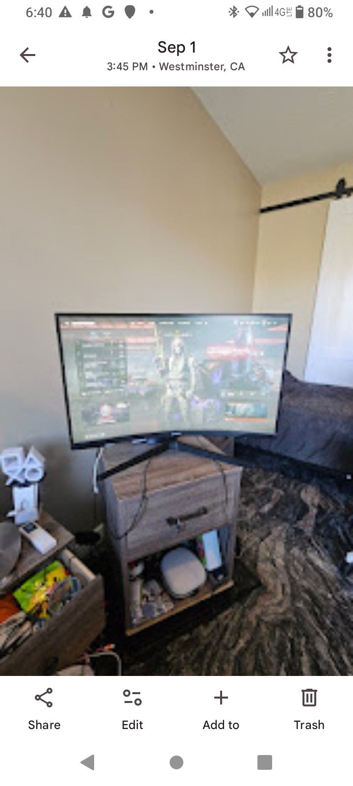 Samsung 1440p 144 HZ Curved Monitor QHD