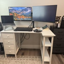 White Office Desk