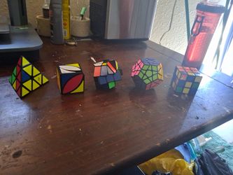 Set of 5 Twisty Puzzle Cubes