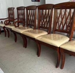 Solid wood dining chairs