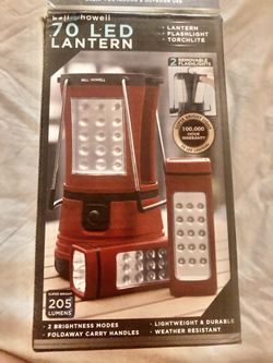 NIB Bell And Howell 70 LED LANTERN/FLASHLIGHT/TORCHLIGHT