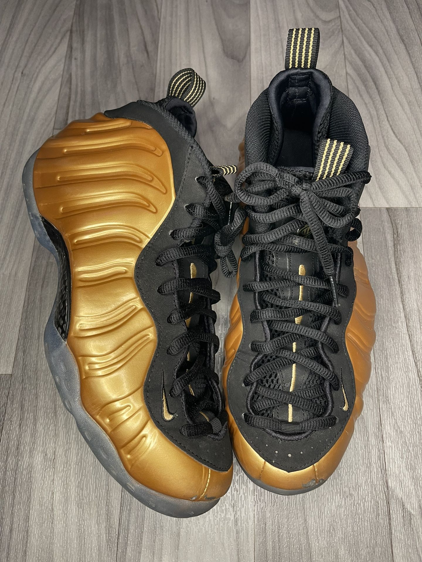 Gold Metallic Nike Foamposites