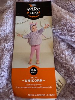 Unicorn costume 0-6 months