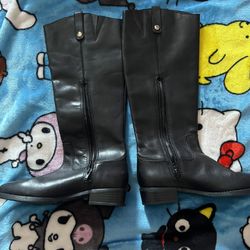 I.N.C International Concepts Fawne Leather Riding Boots